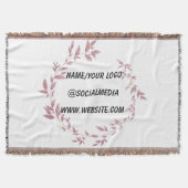 Couverture simple minimum ajouter votre texte nom monogramme (Devant)