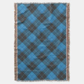 Couverture Simple motif tartan en bleu foncé (devant Vertical)