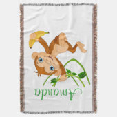 Couverture Singe mignon avec la banane (devant Vertical)