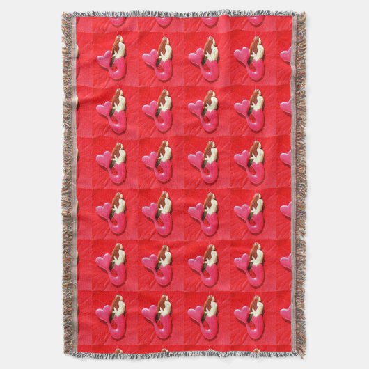 Couverture sirène à queue rouge (devant Vertical)