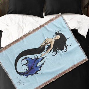 Couverture Sirène tribale bleue