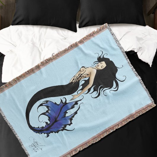 Couverture Sirène tribale bleue