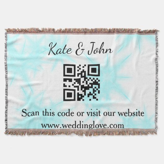 Couverture Site Web mariage simple qui q r code Jeter la couv (Devant)