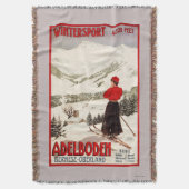 Couverture Skieur de femme donnant sur l'affiche d'Adelboden (devant Vertical)
