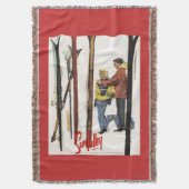 Couverture Skis se levant dans la neige à côté de l'affiche (devant Vertical)