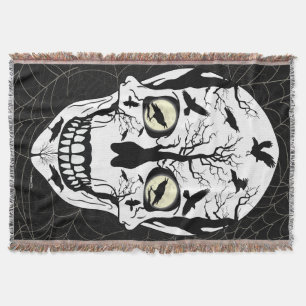 Couverture Skulls Blanket Raven Design Home Decor
