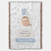 Couverture Sky Blue Boho Baby's 1st Photo Christmas (devant Vertical)