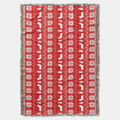 Couverture Skye Terrier Chien Silhouettes Motif de Noël (devant Vertical)