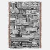 Couverture Skyscraper City Texture Isométrique sans fil (devant Vertical)