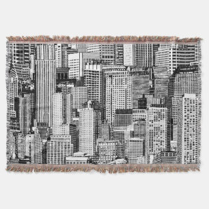 Couverture Skyscraper City Texture Isométrique sans fil