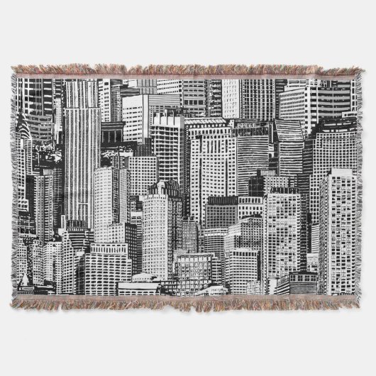 Couverture Skyscraper City Texture Isométrique sans fil (Devant)