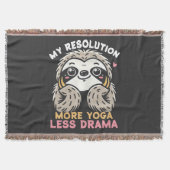 Couverture Sloth Yoga Lance Blanket - Plus de Yoga Moins de d (Devant)