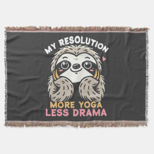 Couverture Sloth Yoga Lance Blanket - Plus de Yoga Moins de d