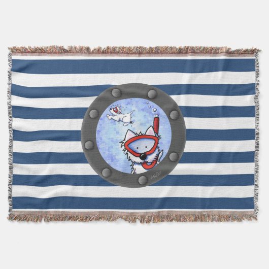 Couverture Snorkel Westies Nautical Thon Blanket (Devant)
