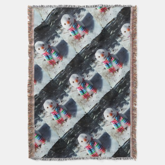 Couverture Snowman avec arc-en-ciel Écart (devant Vertical)