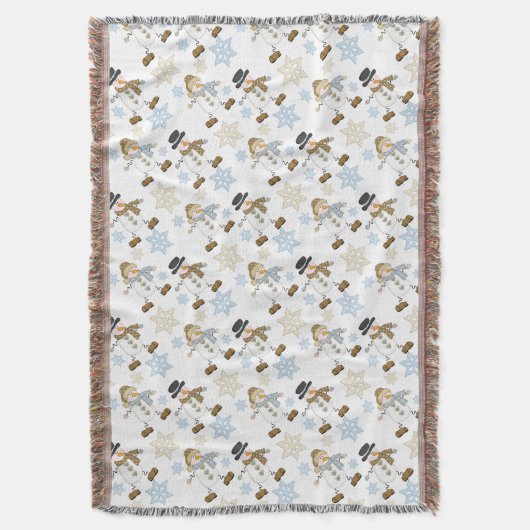 Couverture Snowman Snowflake Motif (devant Vertical)