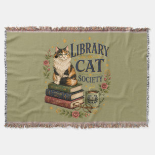 Couverture Société de la chatte de bibliothèque Calicot livre