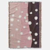 Couverture Soft Abstract Waves & Bubbles – Modern Minimalist  (devant Vertical)