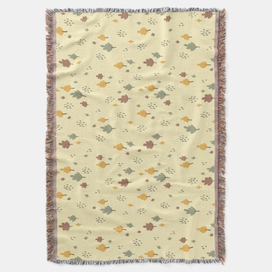 Couverture Soft Fall Vibe" Scattered Leaf (devant Vertical)
