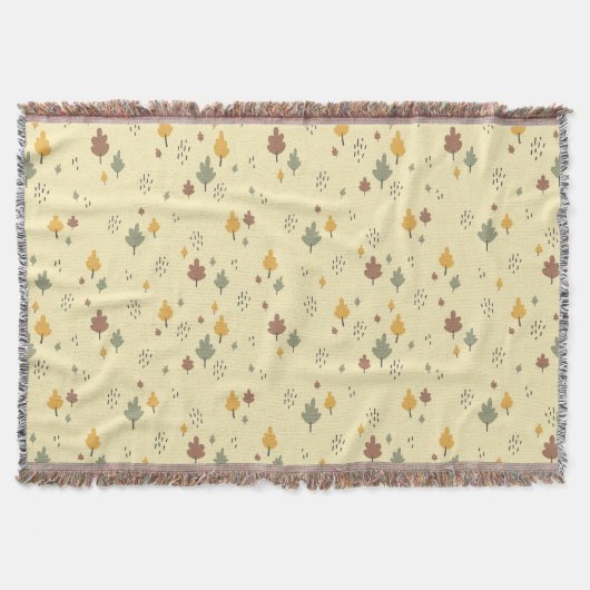 Couverture Soft Fall Vibe" Scattered Leaf (Devant)