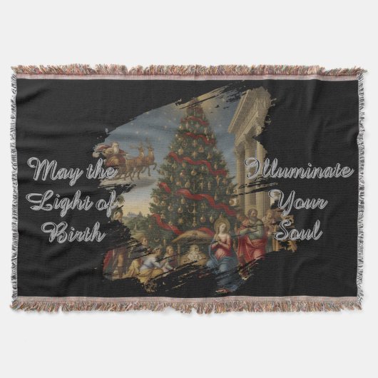 Couverture Soft Fleece Nativity Christmas Throw Blanket (Devant)