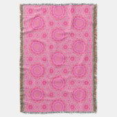 Couverture Soleil rose et étoiles petite fille motif en mosaï (devant Vertical)