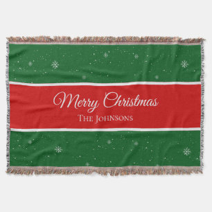 Couverture Solive Merry Christma Last Nom Snowflake