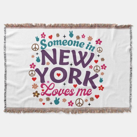 Couverture Someone in New York Loves Me Retro Funny Design (Devant)