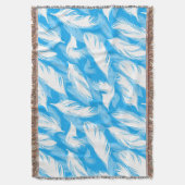 Couverture Sophisticated Feather Design On A Bright Blue  (devant Vertical)