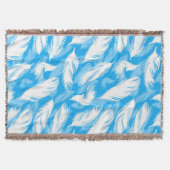 Couverture Sophisticated Feather Design On A Bright Blue  (Devant)