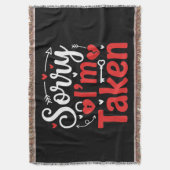 Couverture Sorry I’m Taken Funny Valentine Relationship Desig (devant Vertical)