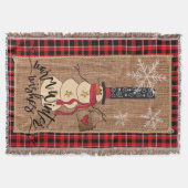 Couverture Souhaits chauds d'hiver - bonhomme de neige (Devant)