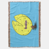 Couverture Souris mignonne avec dessin animé au fromage (devant Vertical)