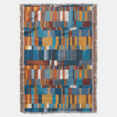 Couverture Southwestern Style Geometric Block Pattern  (devant Vertical)