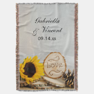 Couverture Souvenir rustique de mariage de région boisée de