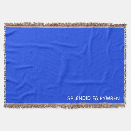 Couverture Splendid Fairywren Blue Colour (Devant)