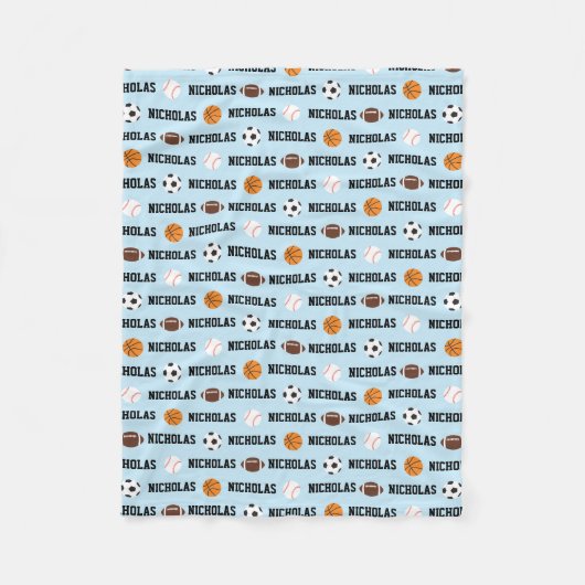 Couverture sportive personnalisée (Devant)