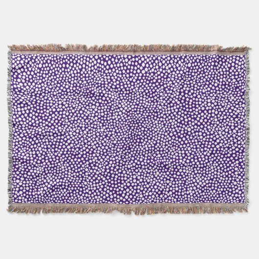 Couverture Spots aléatoires - Blanc sur violet profond (Devant)