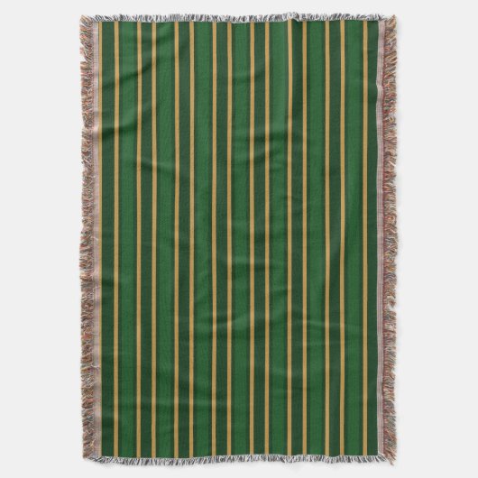 Couverture Springbok vert et or bonbons rayures (devant Vertical)