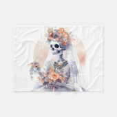 Couverture squelette d'Halloween éffrayante (Devant (Horizontal))