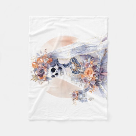 Couverture squelette d'Halloween éffrayante (Devant)