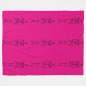 couverture squelette rose chaud (Devant (Horizontal))