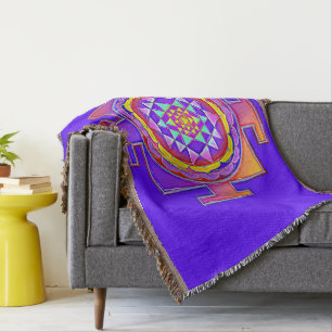 Couverture Sri Yantra - Symbole hindouiste Design 1