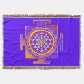Couverture Sri Yantra - Symbole hindouiste Design 1 (Devant)