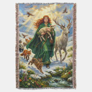 Couverture St Brigid Spring Goddess Woodland Animals Imbolc