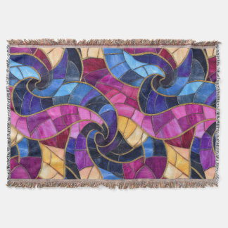 Couverture Stainglass Blue Purple Design