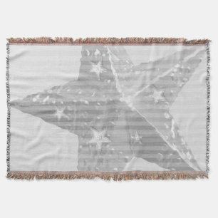 Couverture Star Grey et White Motif moderne