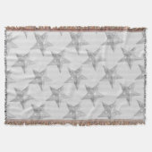 Couverture Star Grey et White Motif moderne (Devant)