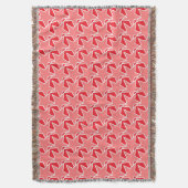 Couverture Star moderne géométrique - corail rose et rouge (devant Vertical)