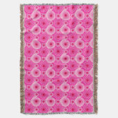 Couverture Starburbs et pinwheel, fuchsia rose & maron (devant Vertical)